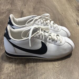 Nike Cortez White and Black Classic Sneakers